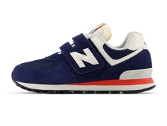 New Balance 574 sneaker blue/red